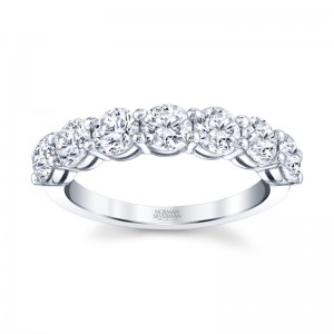 Round Diamond Halfway Band