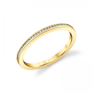 Channel Set Diamond Wedding Ring