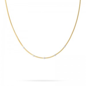18K Yellow Gold Diamond Masai Necklace