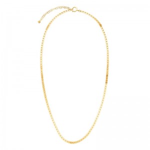 18K Yellow Gold Foundatino Chain Necklace
