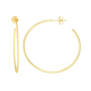 14K Yellow Gold Hoop Earrings By PD Collection