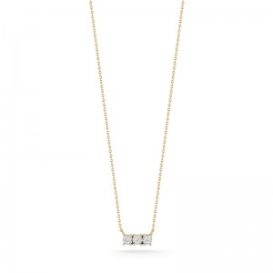 14k Diamond Bar Necklace BY Dana Rebecca