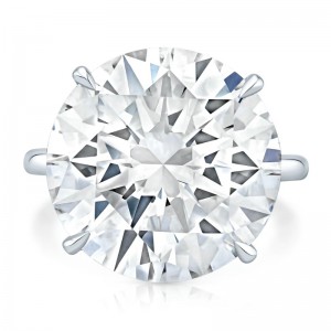 14.33 Carat Round Diamond Solitaire Ring