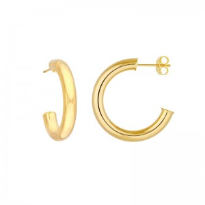 14K Yellow Gold Hoop Earrings BY PD Collection - PDCC-03/225