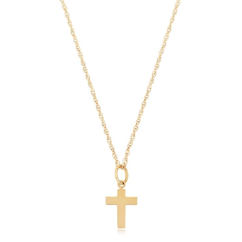 14K Cross Necklace
