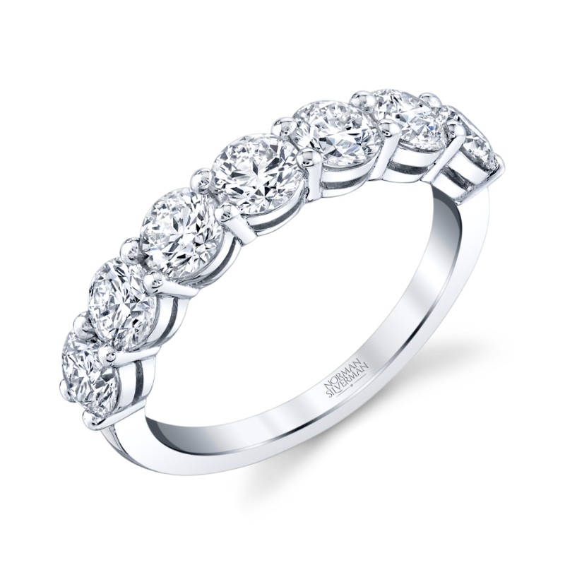 Round Diamond Halfway Band