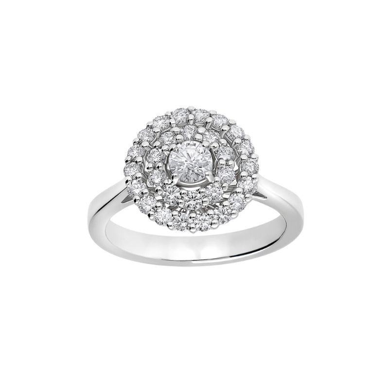 18K White Gold Diamond Ring BY Leo Pizzo