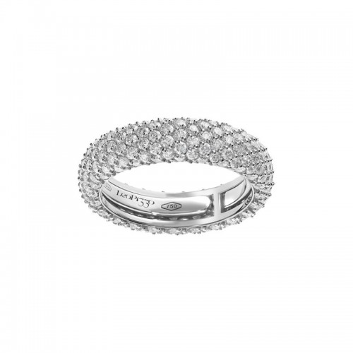 18K White Gold Diamond Encrusted Ring