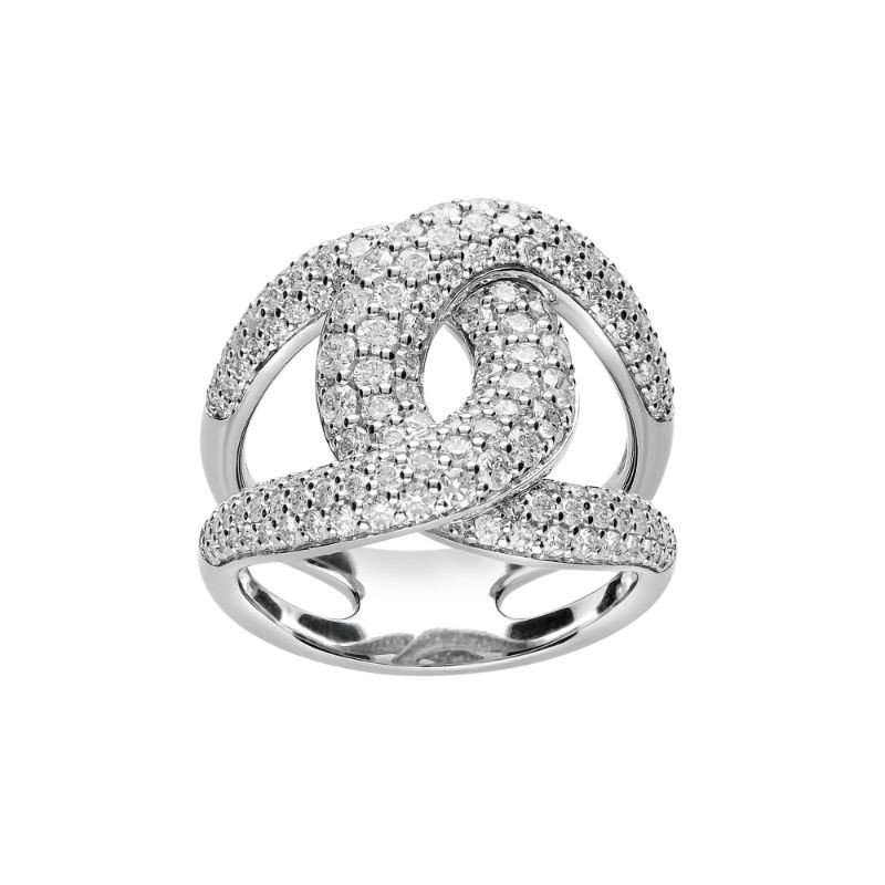 18K White Gold Loop Ring BY Leo Pizzo