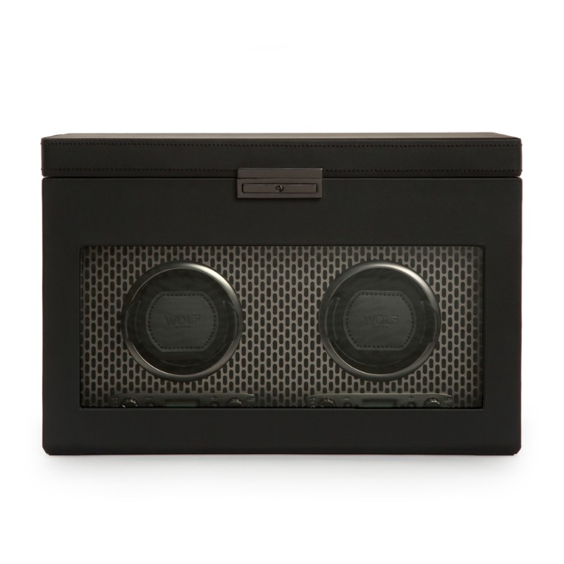 Axis Double Watch Winder with Storage