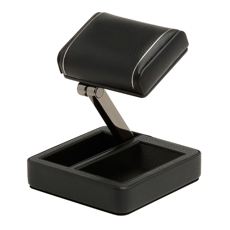 Single British Racing Travel Watch Stand In Black BY WOLF