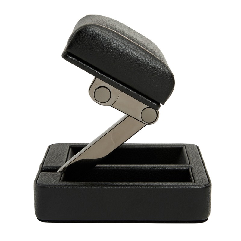 Single British Racing Travel Watch Stand In Black BY WOLF