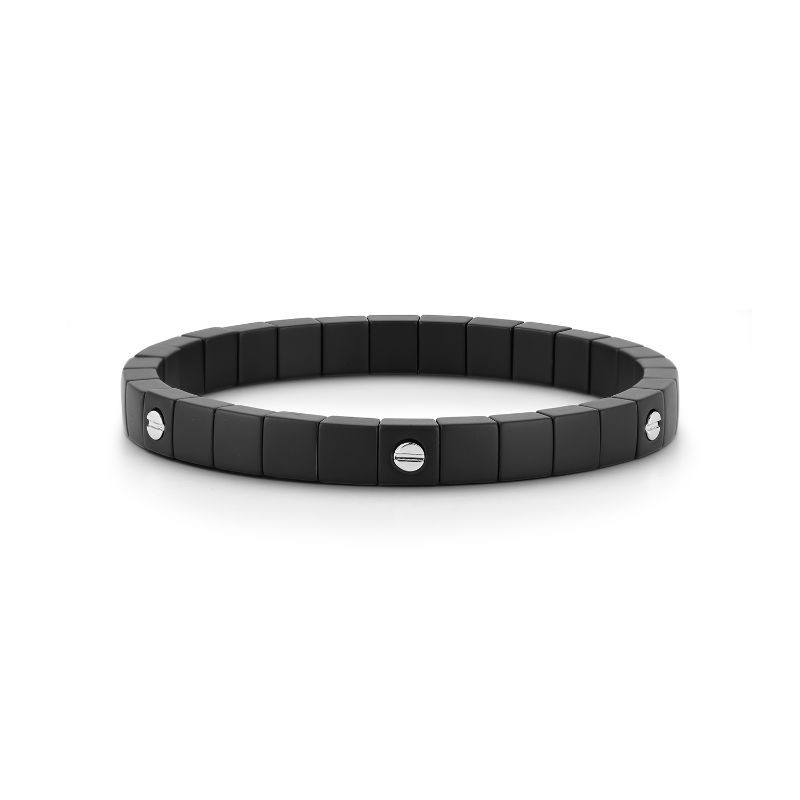 18K Scacco Vite Matte Black Ceramic Bracelet By Roberto Demeglio