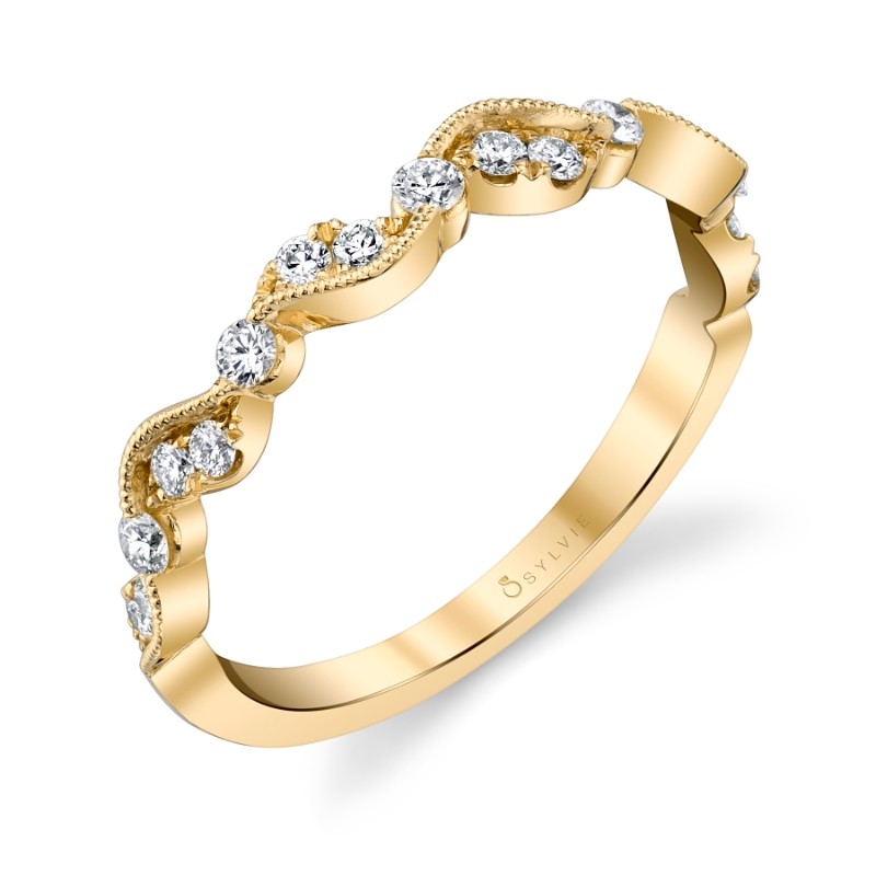 Unique Stackable Wedding Band - Nathalie