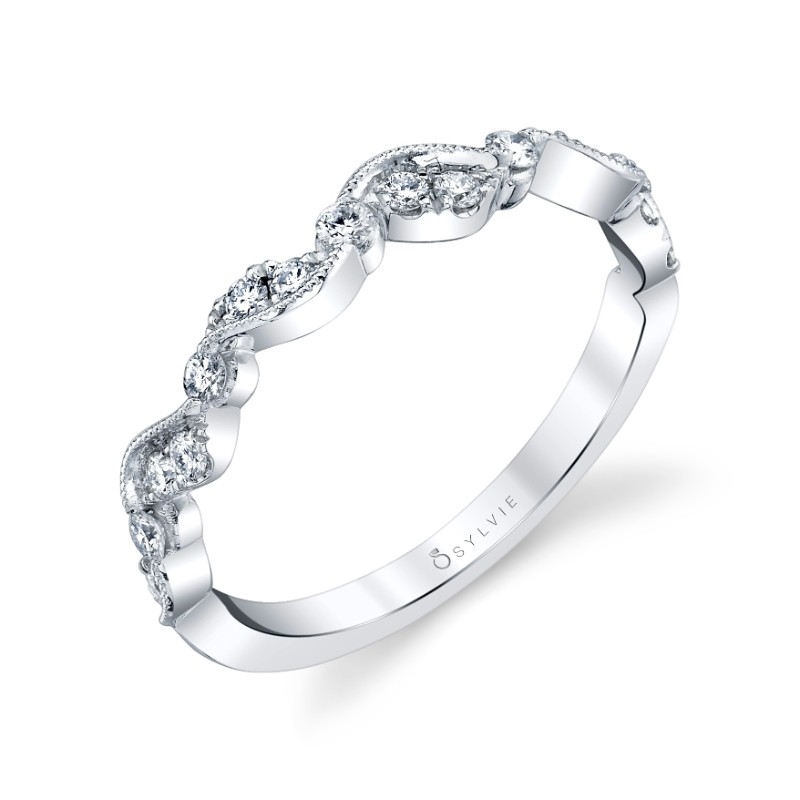Unique Stackable Wedding Band - Nathalie