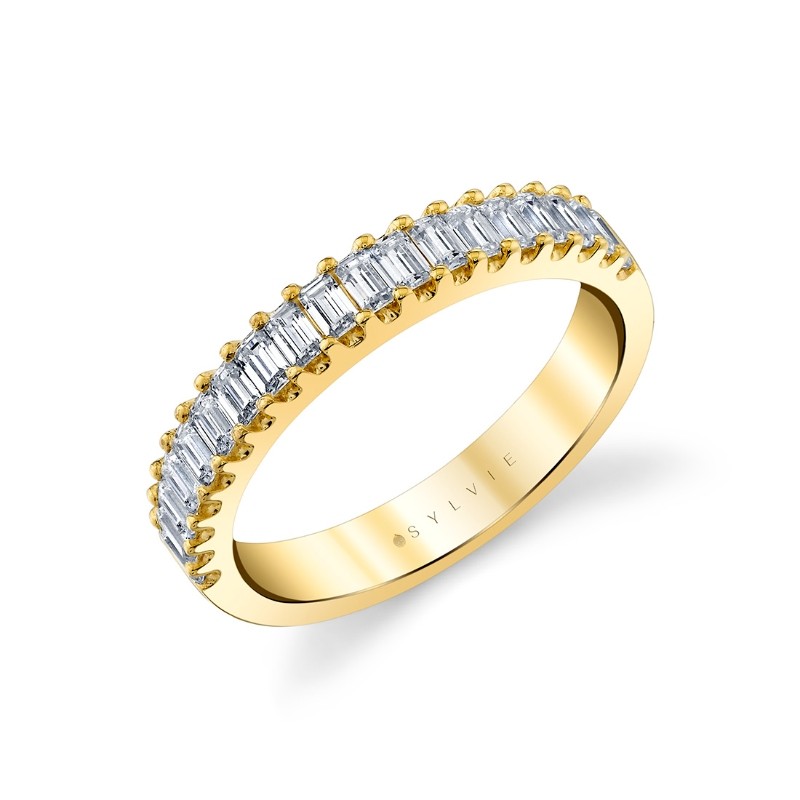 Emerald Cut Diamond Wedding Ring