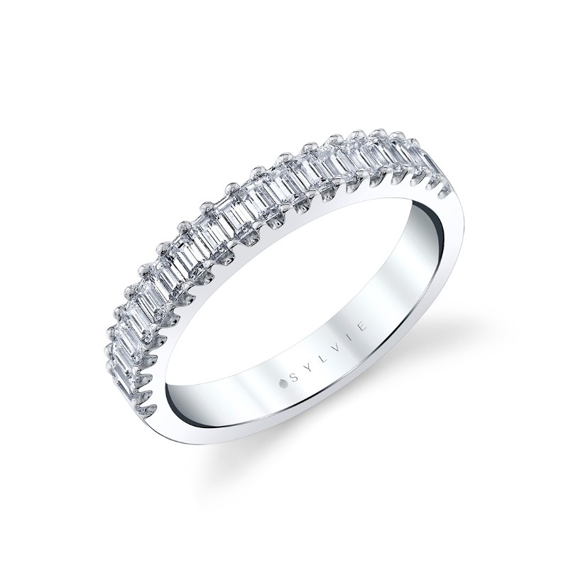 Emerald Cut Diamond Wedding Ring