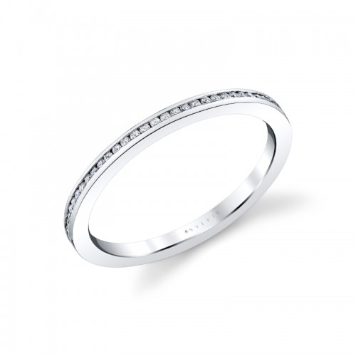 Channel Set Diamond Wedding Ring