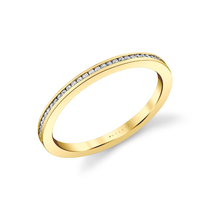 Channel Set Diamond Wedding Ring