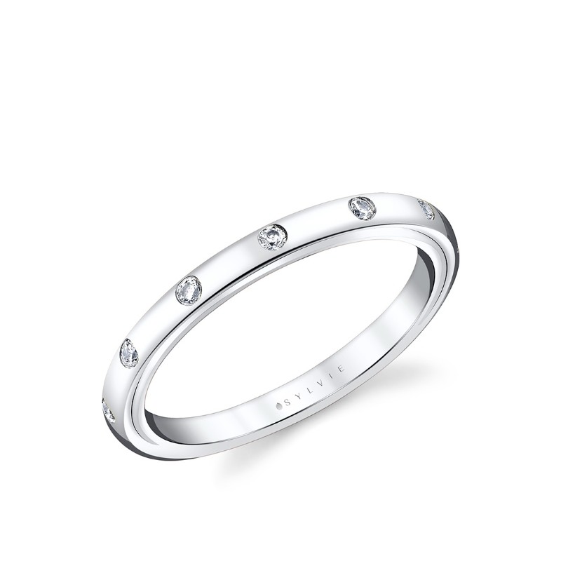 Iconelle Flush Set Wedding Ring - Sedona