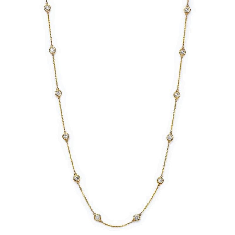 14K Diamonds By The Yard Necklace By Providence Diamond Collection