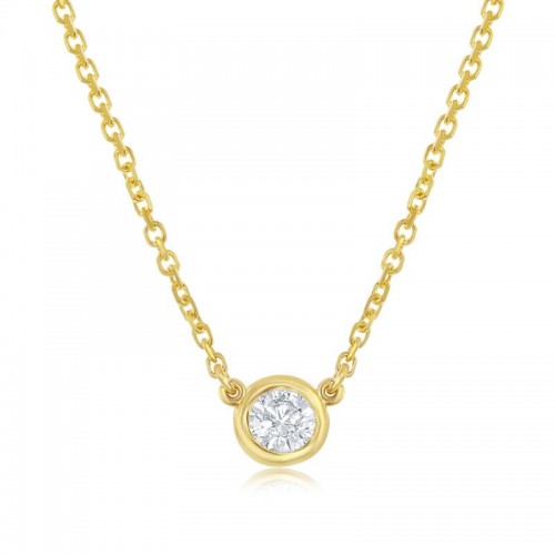 14k Diamond Station Necklace Chain