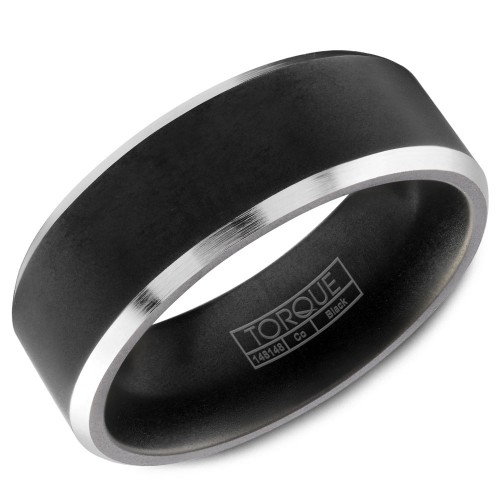 A black cobalt Torque band with white cobalt edges.