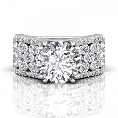 FlyerFit® 14K White Gold Encore Engagement Ring