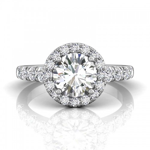 FlyerFit® 14K White Gold Encore Engagement Ring