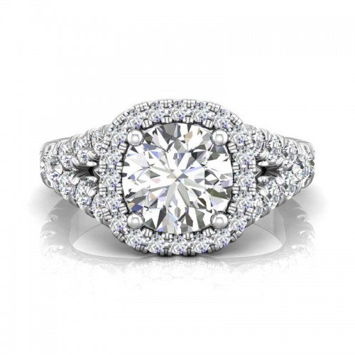 FlyerFit® 14K White Gold Encore Engagement Ring