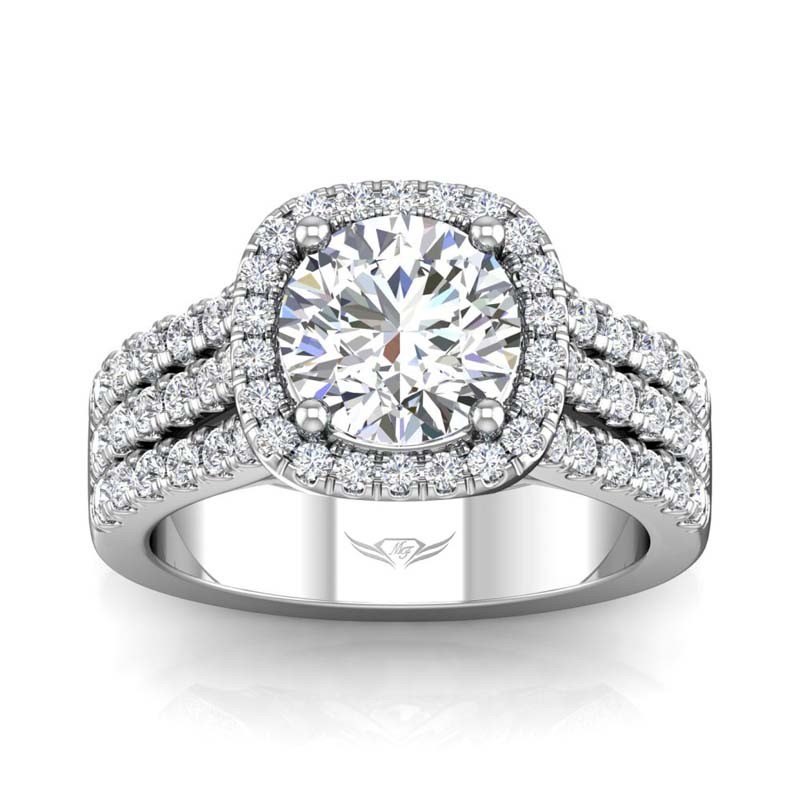 FlyerFit® 14K White Gold Encore Engagement Ring
