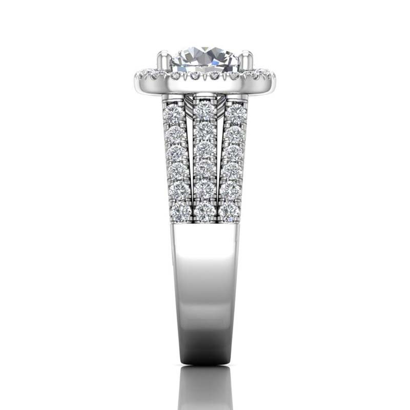 FlyerFit® 14K White Gold Encore Engagement Ring