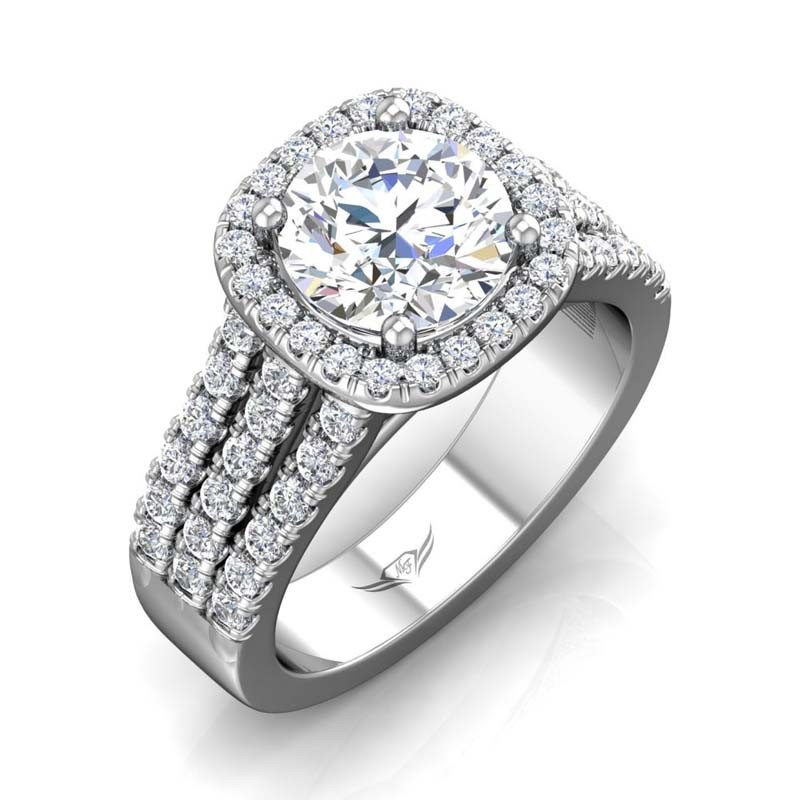 FlyerFit® 14K White Gold Encore Engagement Ring