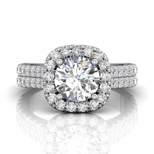 FlyerFit® 14K White Gold Encore Engagement Ring