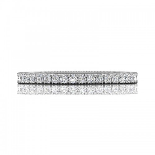FlyerFit® 14K White Gold Vintage Wedding Band