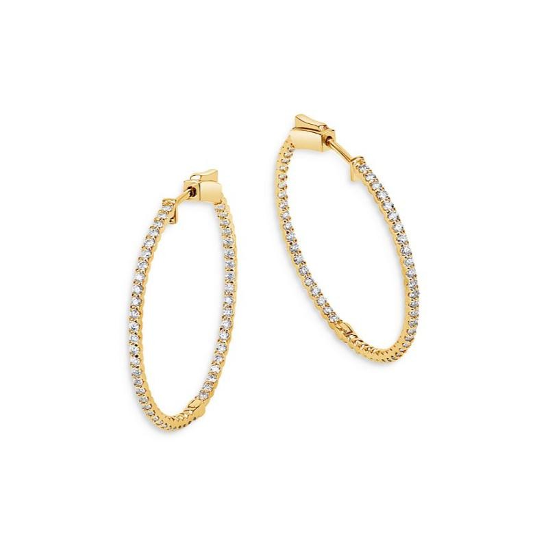 In/Out U Prong Hoop Earrings