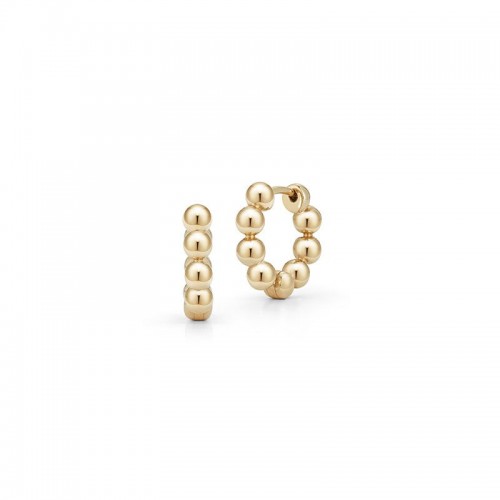 14k Poppy Rae Pebble Hoops BY Dana Rebecca