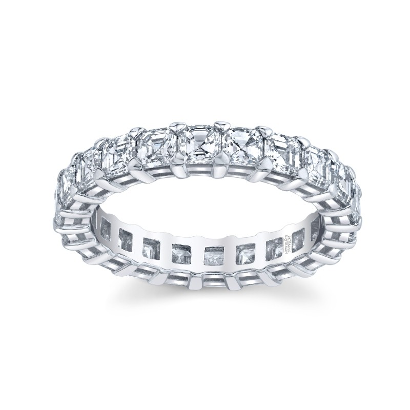 Asscher Diamond Eternity Band