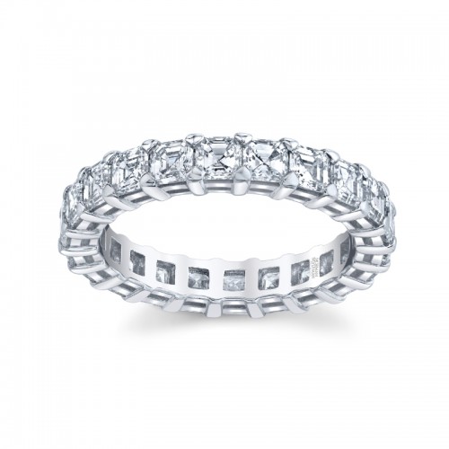 Asscher Diamond Eternity Band