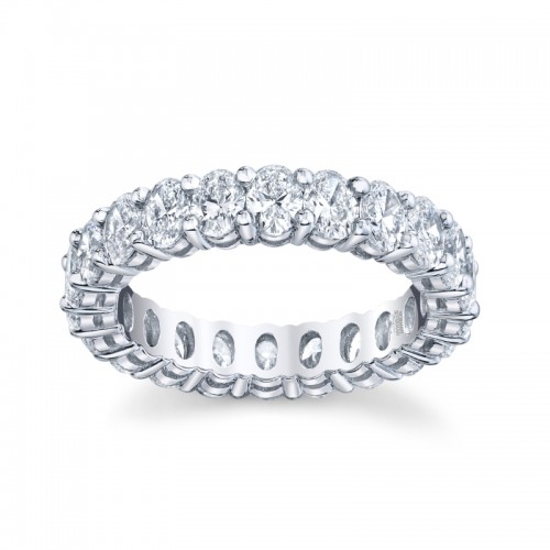 Oval Diamond Eternity Band