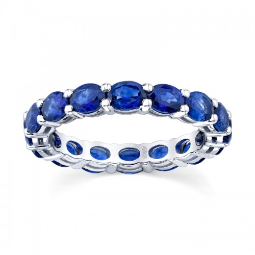 Oval Sapphire Eternity Band