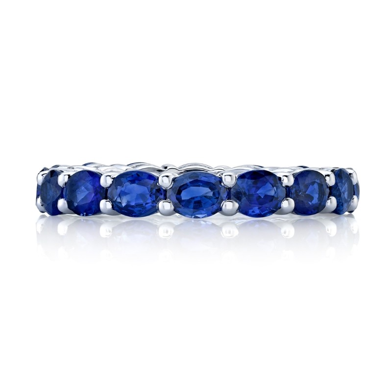 Oval Sapphire Eternity Band