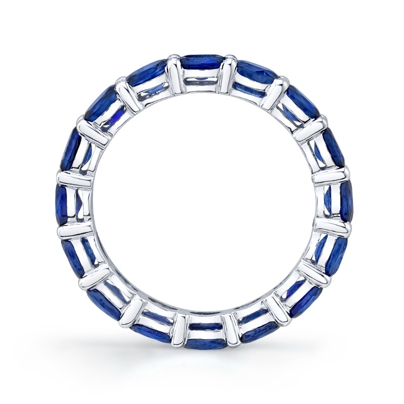 Oval Sapphire Eternity Band