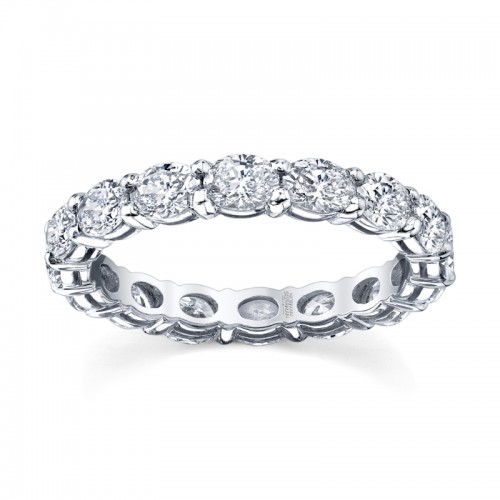 East West Oval Diamond Eternity Band
