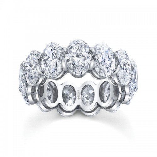 Oval Diamond Eternity Band