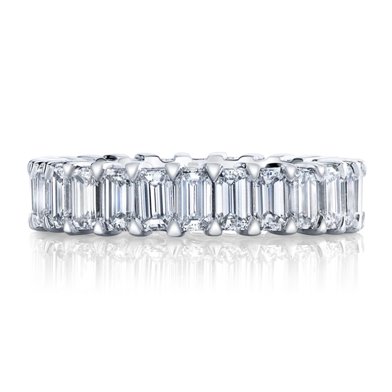 Emerald Cut Diamond Eternity Band