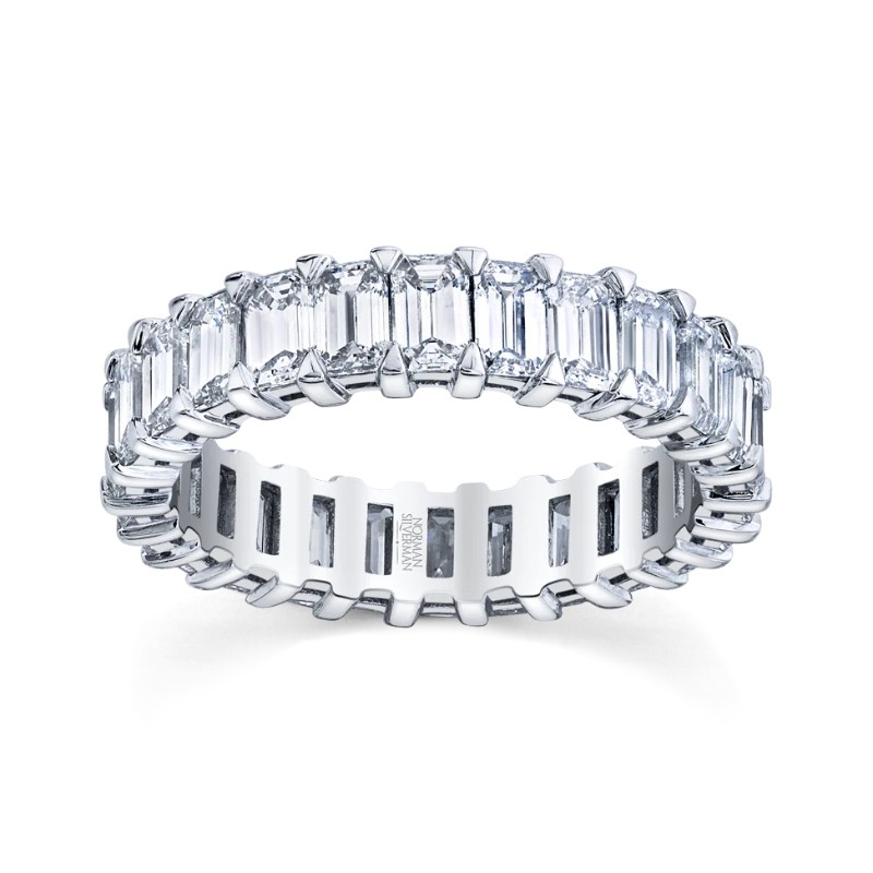 Emerald Cut Diamond Eternity Band