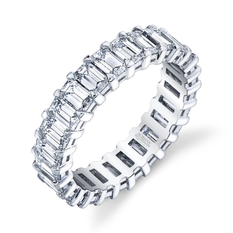 Emerald Cut Diamond Eternity Band