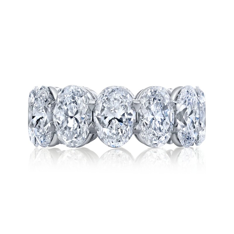 Oval Diamond Eternity Band