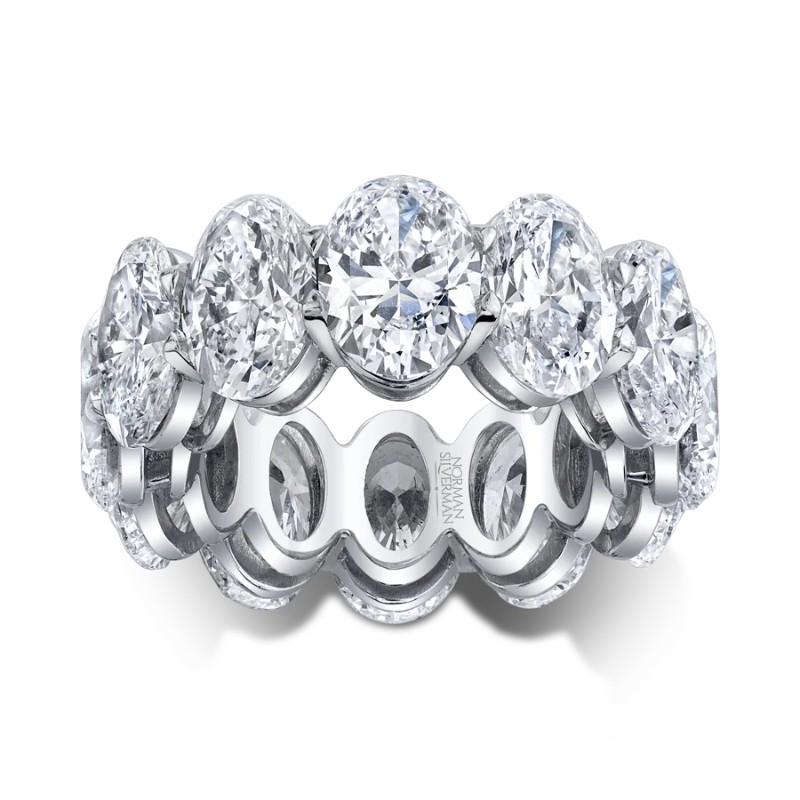 Oval Diamond Eternity Band